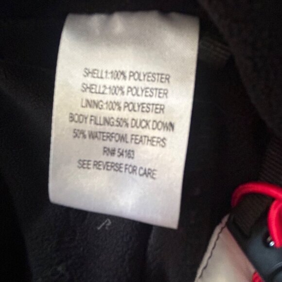 Calvin Klein Performance Womens Medium Black & White Down/Feather Puffer Jacket - Picture 7 of 9